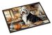 Bearded Collie Fall Kitchen Pumpkins Doormat Front Door Mat Indoor Outdoor Rugs For Entryway, Non Slip Washable Low Pile, 24H X 36W_maomaolike.com