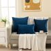 Solid Color Velvet Pillow Cover Sofa Office Chair Waist Cushion Cover_maomaolike.com