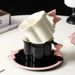 Cream Style Creative Flower Bow Mug Designer Afternoon Tea Latte Cup Girl's Heart Coffee Cup Plate_maomaolike.com