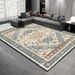 Living Room Rug Large Size Gorgeous Gold Frame Design Bedroom Rug Plush Thickened Machine Washable Thickened Underlay Interior Decorative Rug_maomaolike.com