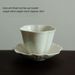 Tea Cup With Coaster, Heat-resistant Cup Holder, Kung Fu Tea Set, Household Tea Cup, Single Cup_maomaolike.com