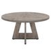 Farmhouse Dining Table, Round Wooden Kitchen Dinner Table For 4 People_maomaolike.com