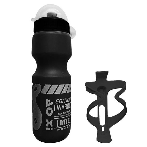 750ML Mountain Bike Bicycle Cycling Water Drink Bottle+Holder Cage Rack_maomaolike.com
