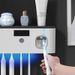 Smart Toothbrush Holder With Auto Toothpaste Dispenser - 5-Slot Wall Mount Organizer, USB Charging & No-Drill Installation For Modern Bathrooms_maomaolike.com