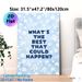 Inspirational Quote Painting Poster, Soft Watercolor Light Blue With Delicate White Florals Poster, Uplifting Positive Message Ideal For Bedroom_maomaolike.com