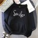 Women's clothing 2023 new autumn letter hooded loose ladies sweatshirt women's tops _maomaolike.com