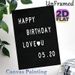 Birthday Love Themed Painting Poster, Minimalist Black & White Text Art Poster, Warm Heartfelt Birthday Message, Ideal For Birthday Celebrations And_maomaolike.com