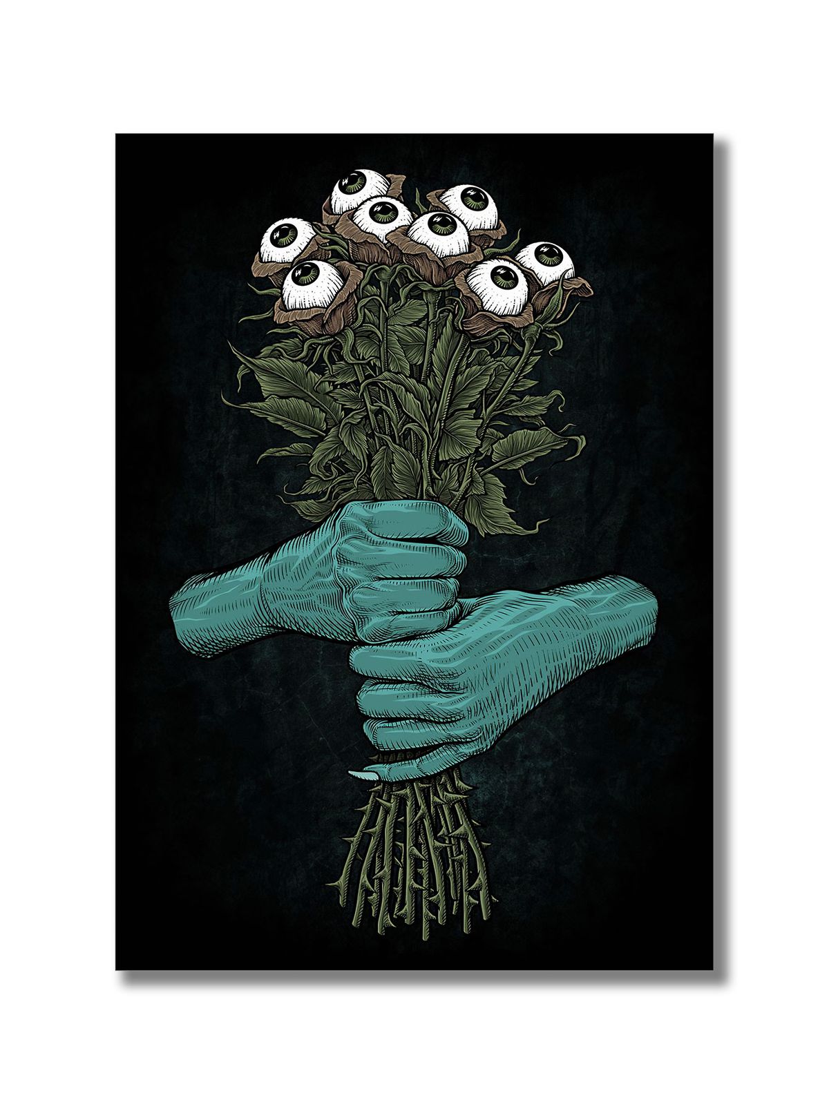 Halloween Decorative Artwork Gothic Home Decor Paintings Grotesque Chilling Creepy Gory Aesthetics Jack-o'-lanterns And_maomaolike.com