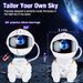 Astronaut Galaxy Projector Night Light White Holding Star, Stars Projectors Lamp For Kids Bedroom, Space Decor & Gift_maomaolike.com