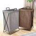Foldable Net Red Storage Basket Household Dirty Hamper Bathroom Clothes Bin_maomaolike.com