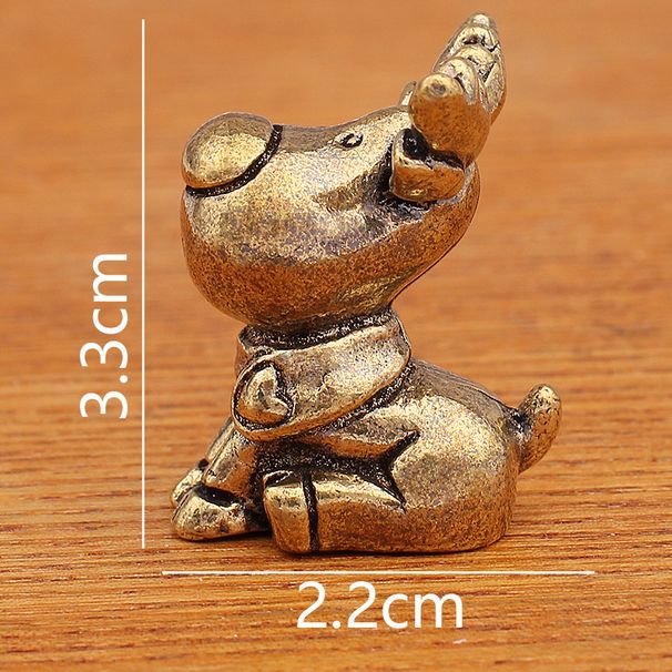 Brass Elk Ornament One Deer Goes Forward Creative Small Copperware Christmas Gift Hot Selling Metal Crafts_maomaolike.com