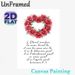 French Bible Verse Rose Wreath Painting Poster, Soft Watercolor Red Rose Wreath With Elegant Script Verse Poster, Inspirational Religious Decor Ideal_maomaolike.com