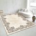 Living Room Rug,Large Rug,Oversized, Gold Leaves Design,Bedroom Rug,Soft And Thick, Machine Washable, Thickened Rug, Bedside Rug,Decorative Indoor Rug_maomaolike.com