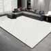 Living Room Rug Large Size Gorgeous Gold Frame Design Bedroom Rug Plush Thickened Machine Washable Thickened Underlay Interior Decorative Rug_maomaolike.com
