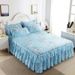 Thickened Brushed Cotton Style Cover Single Piece Lace Edge Dustproof Protector 1.68m Sheet Mattress Bed Skirt Non-Slip_maomaolike.com