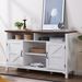 Farmhouse Sideboard Buffet Cabinet With Hinged Barn Doors, 58" Large Kitchen Storage Cabinet With Adjustable Shelves, Antique White Wood Coffee Bar Table For Dining Room, Living Room, Enterway_maomaolike.com