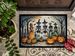 Calacas Skeletons Spooky Halloween Doormat Front Door Mat Indoor Outdoor Rugs For Entryway, Non Slip Washable Low Pile, 24H X 36W_maomaolike.com