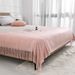 Nordic Retro Diamond Blanket Solid Color Knitted Blanket Bed End Blanket Bed Sofa Blanket Towel Bed End Towel_maomaolike.com