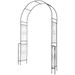 7.9 Feet Metal Garden Arch Backdrop Stand With Fence For Climbing Plants_maomaolike.com