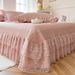 Korean Style Princess Skirt Silk Cooling Three-Piece Set Summer Lace Bed Cover Ice Bean Air Conditioning Mat Washable_maomaolike.com