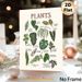 Houseplants Identification Painting Poster, Hand-drawn Illustrated Indoor Houseplants Poster, Informative Plant Naming Guide, Suitable For Home_maomaolike.com