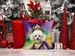 White Poodle King Of Mardi Gras Throw Pillow Machine Washable, Indoor Outdoor Decorative Pillow For Couch, Bed Or Patio, 14Hx14W_maomaolike.com