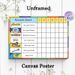 Daily Behavior Reward Chart Painting Poster, Vibrant Cartoon-style Behavior Checklist Poster, Practical Design To Track Positive Daily Actions, Ideal_maomaolike.com