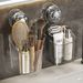 Wall-Mounted No-Drill Box Kitchen Organizer Ginger Spice Garlic Storage Basket Transparent Multi-Functional_maomaolike.com