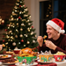 12 Pcs Christmas Paper Food Tray Tree Santa Gingerbread Elk Pattern Snack Bowl Xmas Party Disposable Paper Serving Tray Cute Popcorn Hot Dog Candy Container Boat For Winter Xmas Carnivals Decorations_maomaolike.com