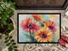 Gerbera Daisies In Watercolor Doormat Front Door Mat Indoor Outdoor Rugs For Entryway, Non Slip Washable Low Pile, 24H X 36W_maomaolike.com