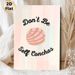 Concha Themed Painting Poster, Pastel-colored Cute Typographic & Concha Art Poster, Lighthearted Humorous Design For Kitchen, Dining Room Or Home Wall_maomaolike.com