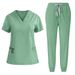 Women's short-sleeved doctor's gown, surgical gown, women's beauty work clothes, men's operating room scrub gown, elastic quick-drying gown_maomaolike.com