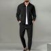 Men's Clothing 2025 New Autumn Style Youth Waffle Zipper Pocket Lapel Slim Cardigan Men's Jacket Suit_maomaolike.com
