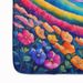 Petunias In Color Memory Foam Kitchen Mat Machine Washable Anti-Fatigue Mat Cushion Comfort Bath Mat Or Kitchen Rug_maomaolike.com