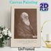 Charles Darwin Portrait With Inspirational Quote Painting Poster, Vintage Sepia-toned Classic Portrait Poster, Motivational Quote Design For_maomaolike.com
