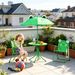 Kids Table And Chair Set, Outdoor Folding Garden Furniture, Picnic Table For Patio Backyard_maomaolike.com