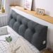 SOGA 100cm Dark Grey Triangular Wedge Bed Pillow Headboard Backrest Bedside Tatami Cushion Home Decor_maomaolike.com
