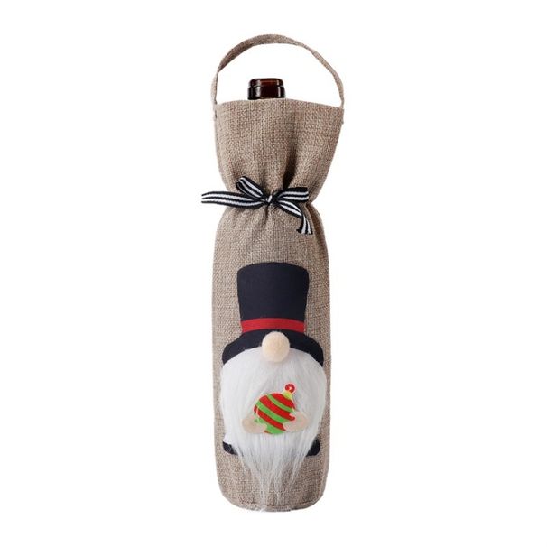 Christmas Decoration Supplies Champagne Red Wine Bag_maomaolike.com