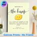 Baby Shower "How Big Is The Bump" Painting Poster, Cute Kawaii Lemon & Soft Calligraphy Poster, Fun Interactive Guess-the-bump-size Game For Baby_maomaolike.com