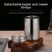 Stainless Steel Lidded Car Ashtray Anti Fly Ash Portable Auto Interior Smoking Accessory
_maomaolike.com