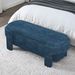 Linen Fabric Upholstered Bench With Large Storage Space For The Living Room, Entryway And Bedroom,dark Blue( 51.5''x20.5''x17'' )_maomaolike.com