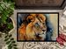 Lion Doormat Front Door Mat Indoor Outdoor Rugs For Entryway, Non Slip Washable Low Pile, 24H X 36W_maomaolike.com