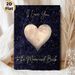 Romantic Heart Moon Love Painting Poster, Starry Night Style With Heart-shaped Moon Poster, Warm Romantic Message, Ideal For Bedroom, Christmas And_maomaolike.com