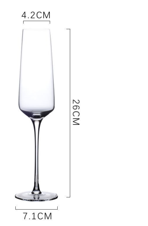 Crystal Glass Champagne Flutes Sparkling Wine Goblet Set Home Creative Cocktail Glasses Cross-Border Logo_maomaolike.com