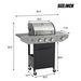 Propane Grill 3 Burner Barbecue Grill Stainless Steel Gas Grill With Side Burner, 37,000 BTU Outdoor Cooking, Patio, Garden Barbecue Grill, Black And Silver_maomaolike.com