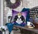 Japanese Chin King Of Mardi Gras Throw Pillow Machine Washable, Indoor Outdoor Decorative Pillow For Couch, Bed Or Patio, 18Hx18W_maomaolike.com