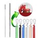 1pcs Portable Reusable Telescopic Collapsible Straw With Brush Key Buckle Bottle Opener Storage Box_maomaolike.com