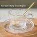 New Glass Coffee Cup And Plate Set Household Tableware With Spoon Set Luxury Gold Border Dessert Dim Sum Plate Gift_maomaolike.com