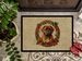 Dogue De Bordeaux Christmas Flowers Doormat Front Door Mat Indoor Outdoor Rugs For Entryway, Non Slip Washable Low Pile, 24H X 36W_maomaolike.com