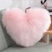 Heart Shaped Plush Pillow Cushion With Core Sofa Waist Cushion Office Chair Pillow_maomaolike.com